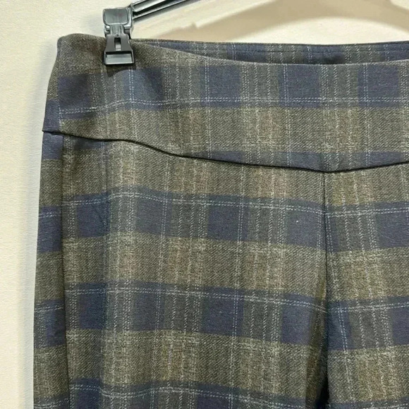 HOPE & HARLOW PULL-ON PLAID PRINT SLIM ANKLE PANTS SIZE MEDIUM - Picture 3 of 11